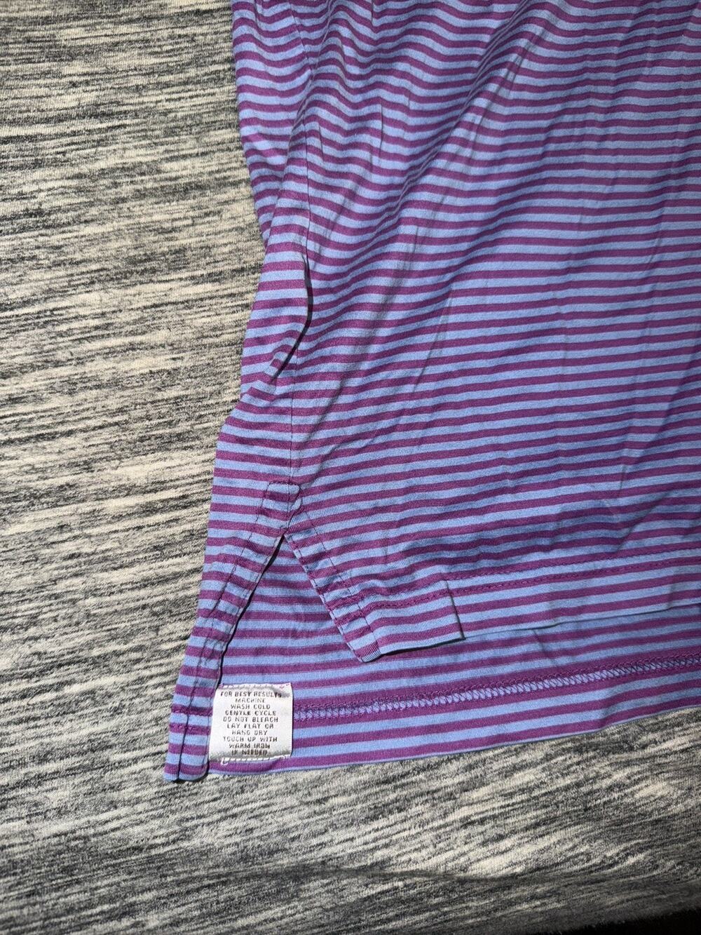 Peter Millar Summer Comfort purple/blue Golf Polo Striped - Men’s L / Large